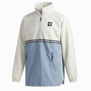 Adidas Dakari Anorak Windbreaker Pull‎ Over Side Zip Long Sleeve Men’s Small